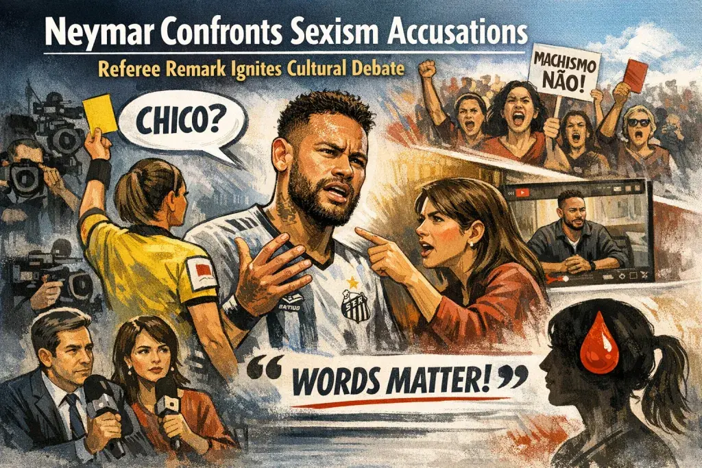 Neymar Confronts Sexism Accusations After Referee Remark Ignites Cultural Debate
